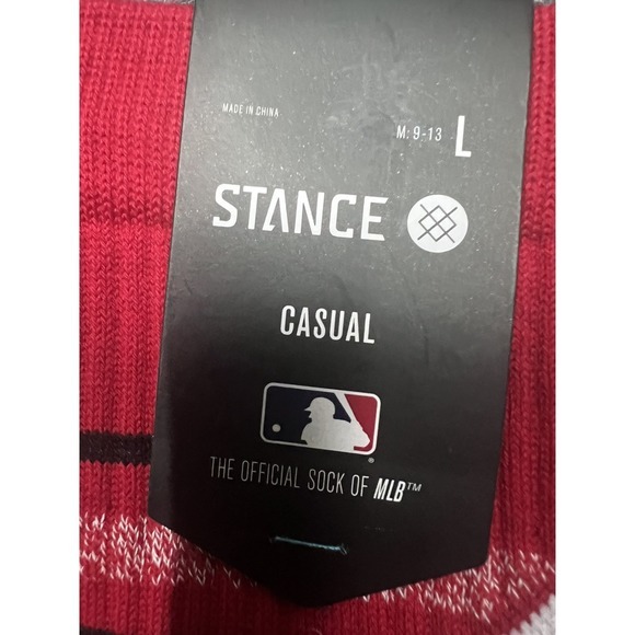 New Stance MLB Cincinnati‎ Reds 2024 Closer Crew Socks Casual Mens Large 9-13 - Picture 5 of 6